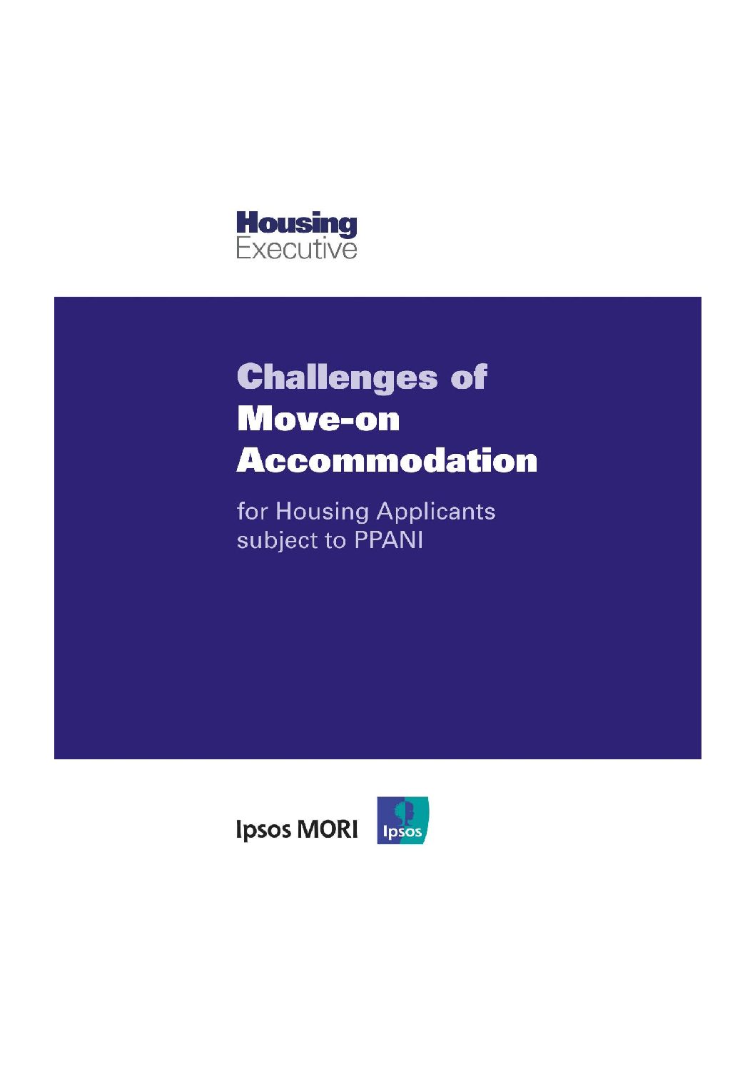 Challenges of Move-on Accommodation for Housing Applicants applicable to PPANI